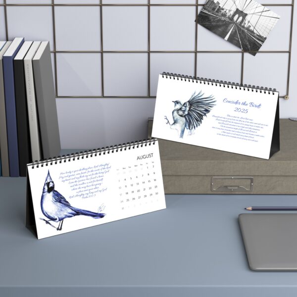 Consider the Birds desktop calendar