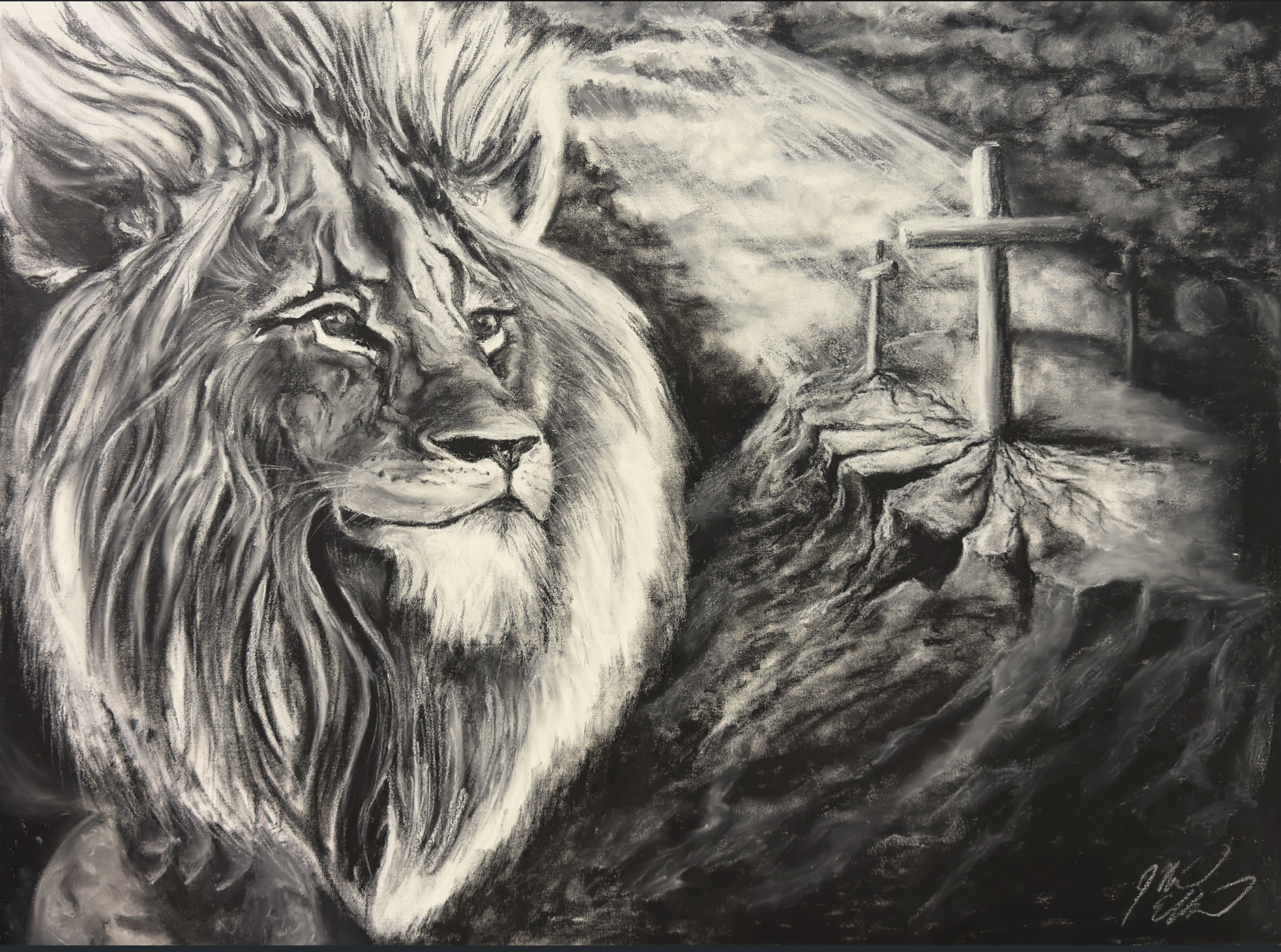 “The Shattered Table” signed print. - Image 2